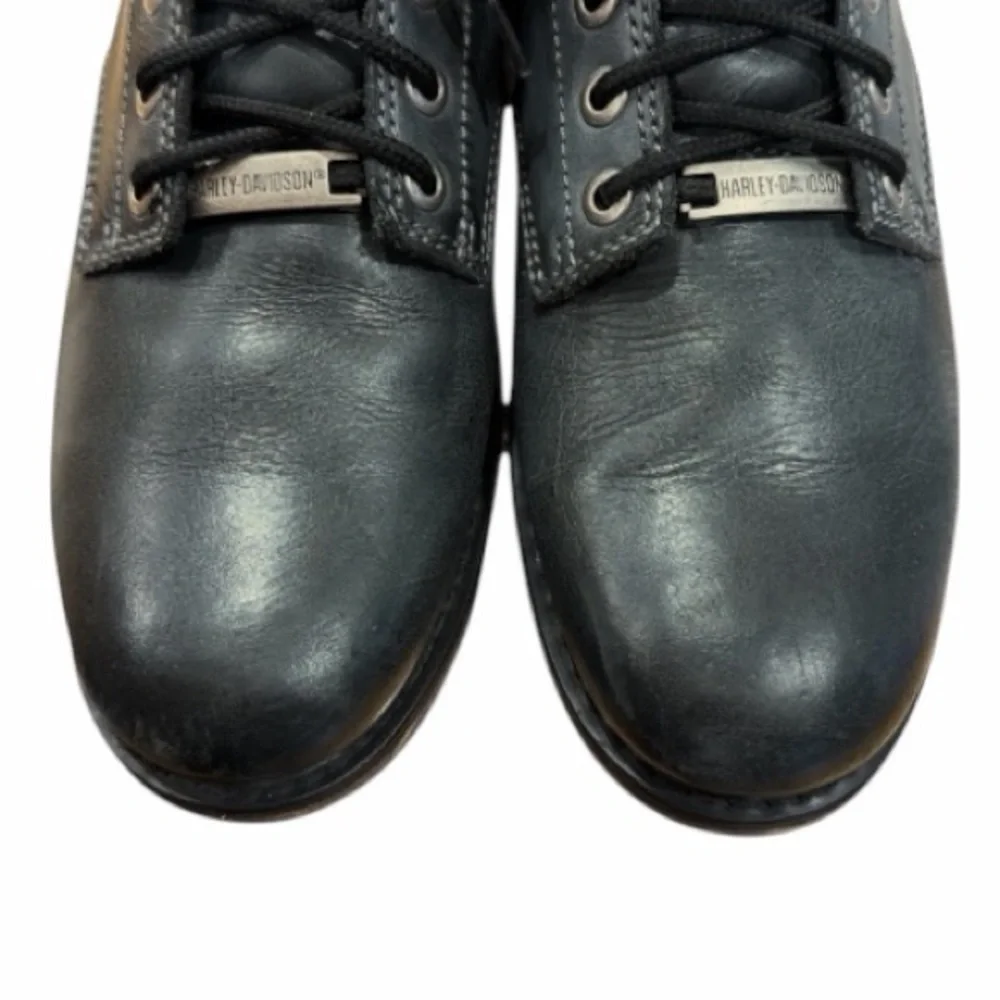 Harley Davidson Joshua Mens Double Tone Black Chukka Leather Biker Boots Sz 10.5